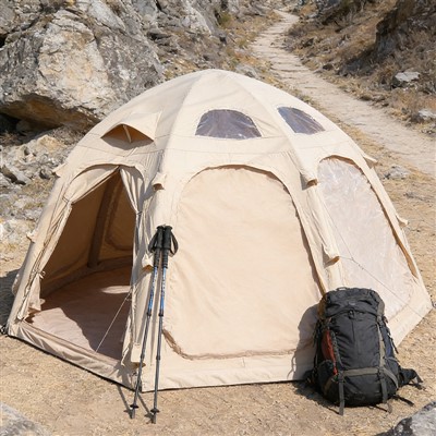 Tenda Glamping de cúpula geodèsica